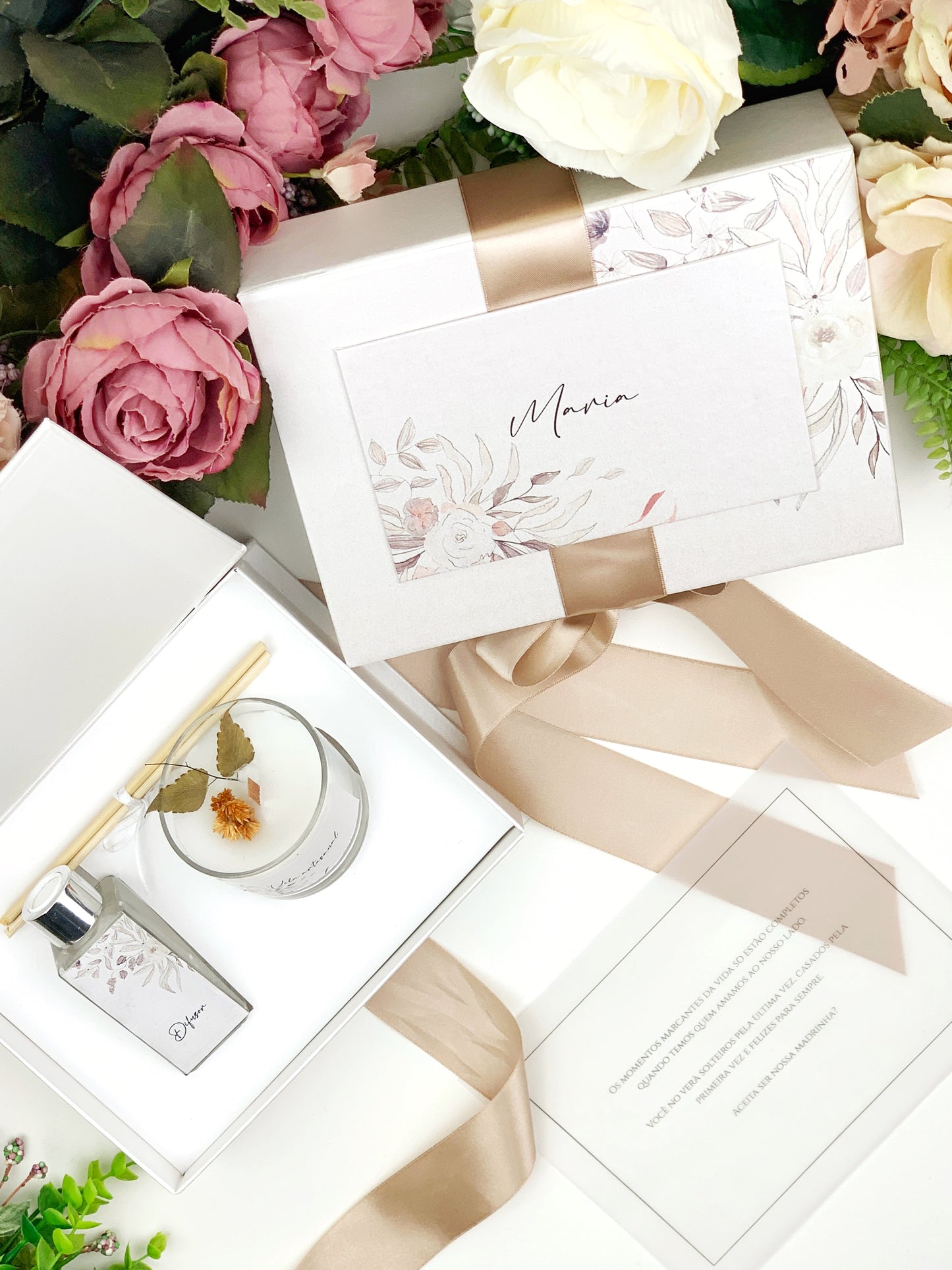 Kit convite madrinha casamento Maria