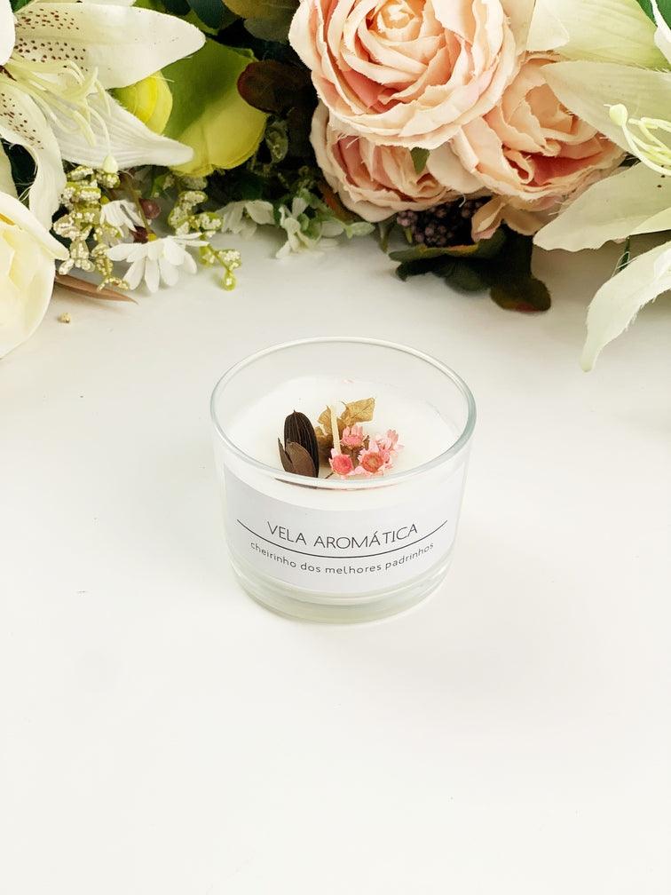 Caixa kit convite padrinhos batizado com canecas vela aromática forminhas e baby chandon - papelraro