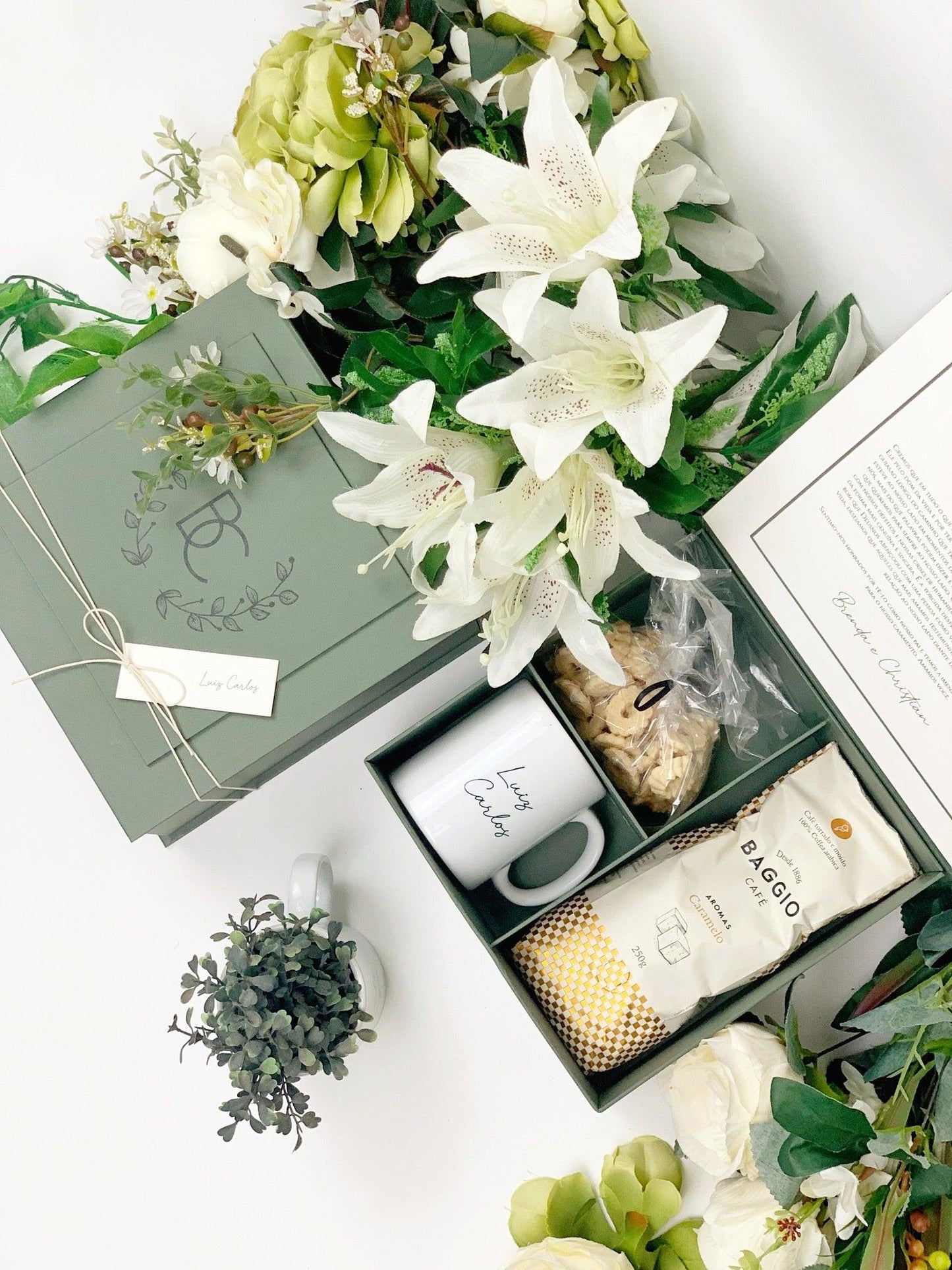 Kit convite para padrinhos solteiros Brenda - papelraro