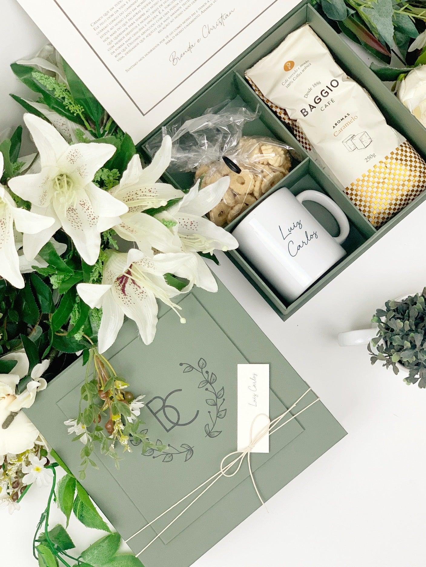 Kit convite para padrinhos solteiros Brenda - papelraro