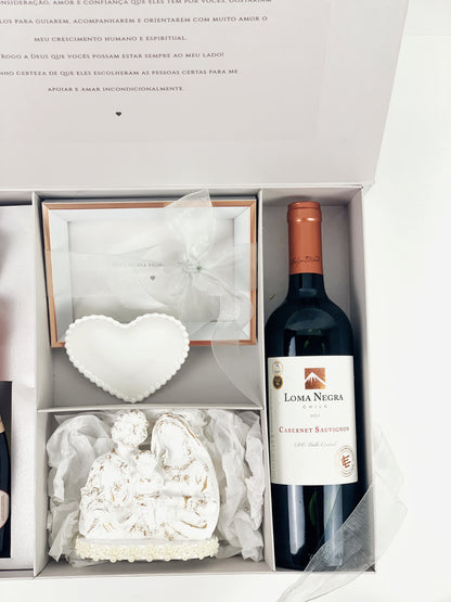 Kit de Convite Personalizado para Padrinhos de Batizado –  Bê