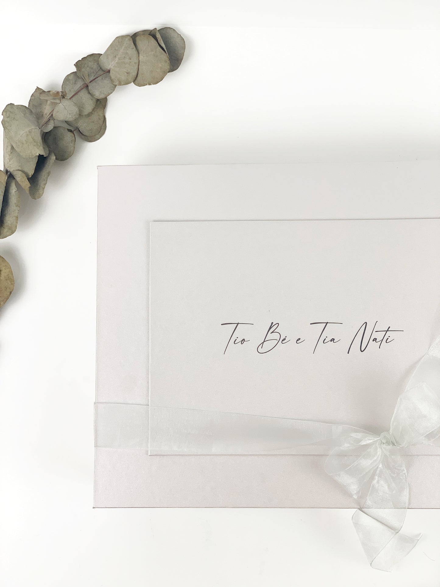Kit de Convite Personalizado para Padrinhos de Batizado –  Bê
